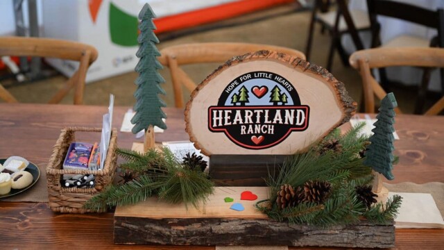 Hope For Little Hearts Fundraiser centerpiece