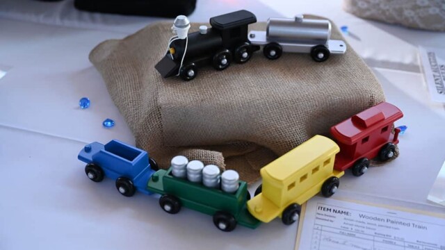 Toy train set