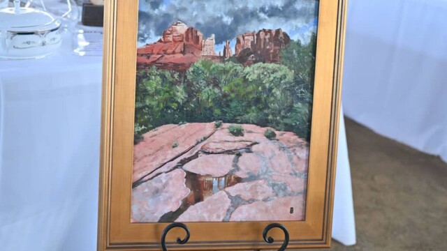 Painting for auction