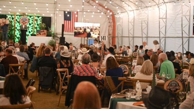 Wide view of Hope For Little Hearts Fundraiser guests